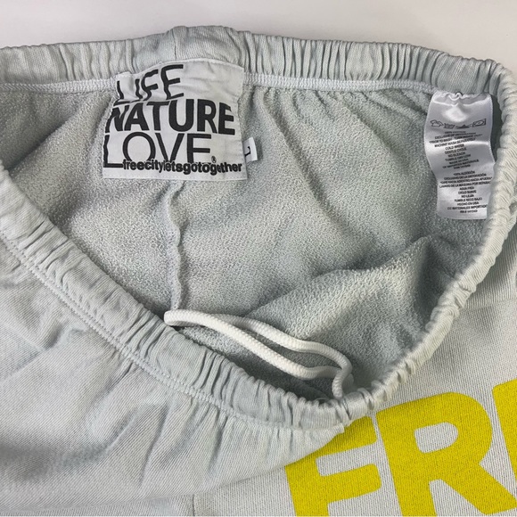 Freecity Life Nature Love Silver Rock Grey Yellow Sweatpants Womens Sz XS-XL New - Picture 3 of 16